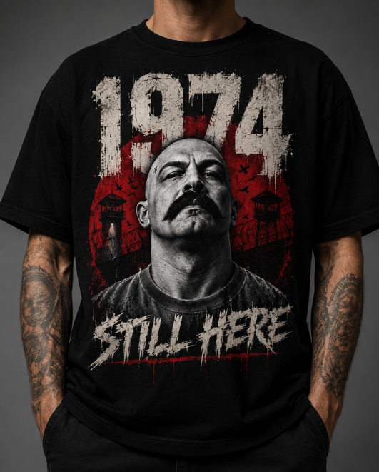 Black HorrorTees t-shirt featuring the 1974 Charles Bronson T-Shirt horror design